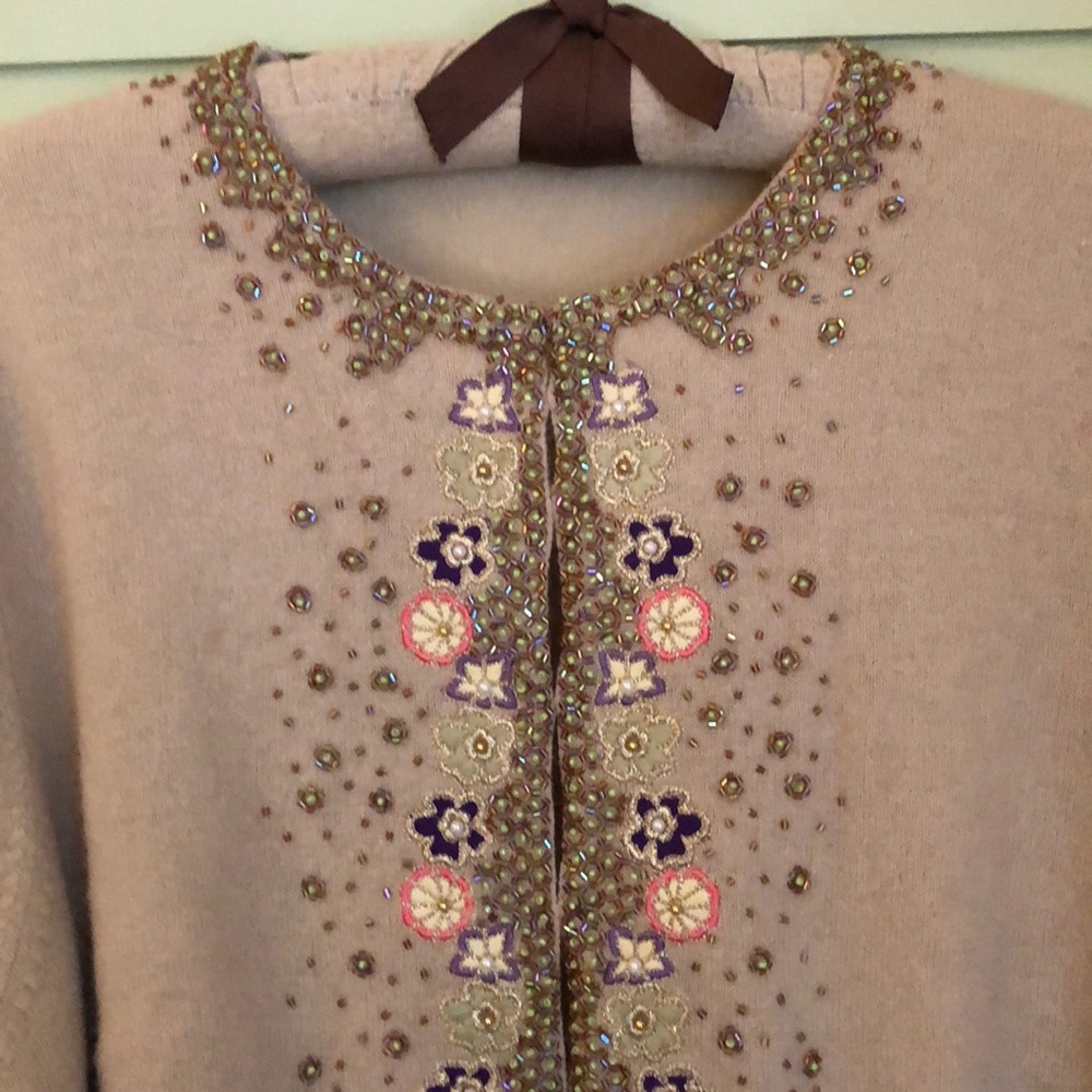 Gorgeous sparkly beaded lined lambswool cardigan